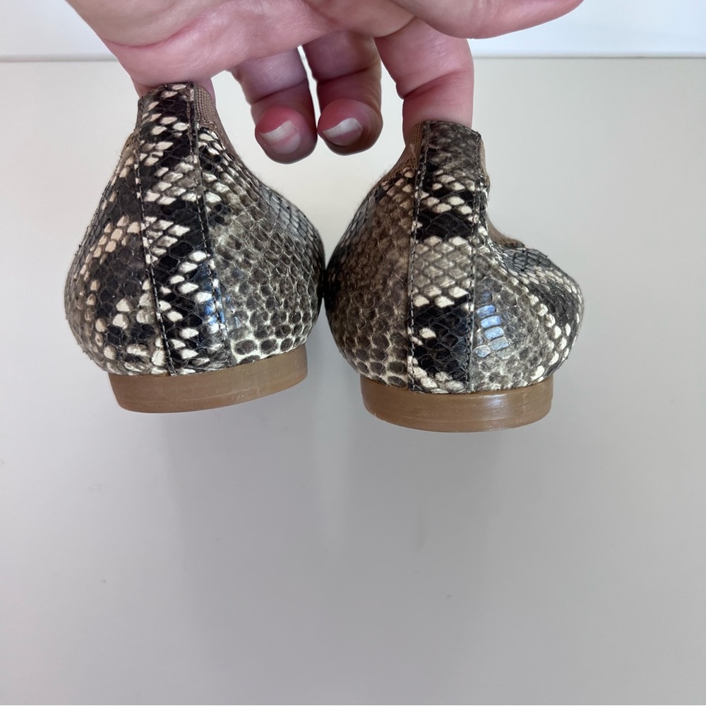 Stuart Weitzman Women's Snake Python Embossed Bal… - image 6